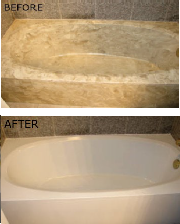 Cultured Marble Bathtub Refinished to White